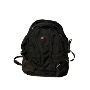 Swiss Gear 3760 Laptop Backpack Black Red